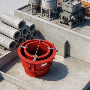 Molde de Acero Personalizable para Pozos de Hormigón, Molde Manual para Tuberías de Drenaje Subterráneo - Product Image 2