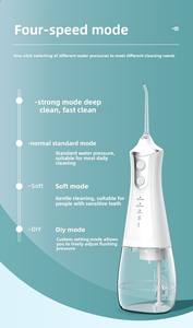 Tanque <span class=keywords><strong>de</strong></span> Agua Desmontable <span class=keywords><strong>de</strong></span> 300 ml, Resistente al Agua IPX6, Carga USB-C, 4 Boquillas, Múltiples Modos <span class=keywords><strong>de</strong></span> Operación, Agua Profesional - Product Image 4