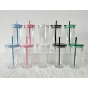 저렴한 공장 도매 개인 라벨 스테인레스 스틸 텀블러 DIY 플라스틱 여행 머그잔 광고 삽입 종이 컵