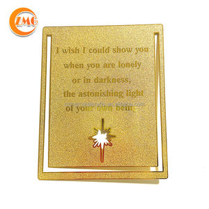 Vente en gros de grands signets en laiton plaqué or gravés sur photo personnalisés - Product Image 2