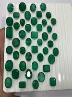 Émeraudes vertes zambiennes naturelles de haute qualité Fine Crystal Cut Mixte Shape Wholesale Lot Origin