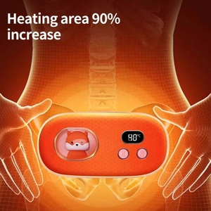 Rechargeable 3 Gears Vibration Heating Menstrual Period Pain Relief Cramp <b>Massager</b> Waist Massage Belt - Product Image 3