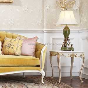 Divano a forma di U di lusso in tessuto <span class=keywords><strong>giallo</strong></span> OE-FASHION design italiano elegante divano classico set mobili