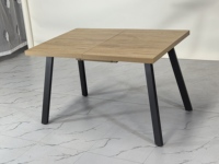 Ensemble de table à manger en bois MDF rustique durable, meubles de salle à manger pour la maison et l'hôtel