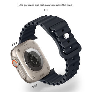 Bracelet Sport en Silicone <span class=keywords><strong>Ocean</strong></span> Band 49mm 44mm 45mm avec Boucle Papillon pour <span class=keywords><strong>Apple</strong></span> <span class=keywords><strong>Watch</strong></span> <span class=keywords><strong>Ultra</strong></span> Series 10 9 8 7 6 SE - Product Image 4
