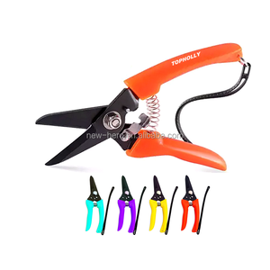 <strong>7</strong>" Garden Scissors for Plant Tip Pruning Shear for Cutting Flower Trimming Plant Bonsai and Fruit Picking Bypass Blade <strong>Pruner</strong> - Product Image 2