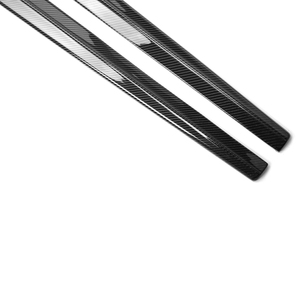 F10 brillante de fibra de carbono lado faldas estilo DTM para BMW serie 5 F10 M5 2010-2017 falda lateral - Product Image 4