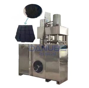 Machine hydraulique manuelle de fabrication de briquettes de charbon de bois, de sciure et de bambou - Product Image 1