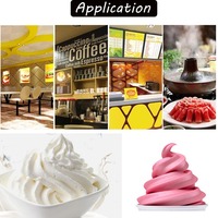 Machine à glace molle professionnelle 3 saveurs (2+1 mélangées) pour yaourt glacé et crème glacée