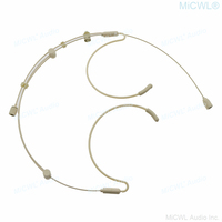 Câble détachable pliable casque HeadMic Microphone Mini XLR 3Pin TA3F pour émetteur sans fil BeltPack pliant MiCWL S520