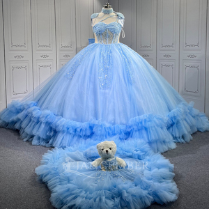 Robes de Quinceañera bleu ciel Lsmu165, Vestidos de 15 Quinceañeras, Xv Anos, Debutantes pour 15 ans, Jancember - Product Image 2