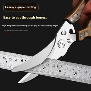 <span class=keywords><strong>Ciseaux</strong></span> de cuisine multifonctionnels en acier inoxydable Cisaille à os de poulet pour poisson Barbecue Cisaille spéciale à rebond pour aliments en plastique pour - Product Image 4