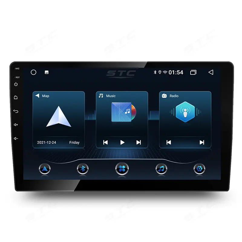 Pemutar DVD Mobil 7 Inci 1 Din Android, Pemutar Multimedia Mobil 2 Din Ganda Radio Mobil Android OEM Universal