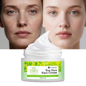 Crème <span class=keywords><strong>anti</strong></span>-acné pour le visage à l'arbre à thé pour les imperfections et le contrôle du sébum Produits de soin de la peau coréens Marque privée Hydratant pour le soin du visage - Product Image 1