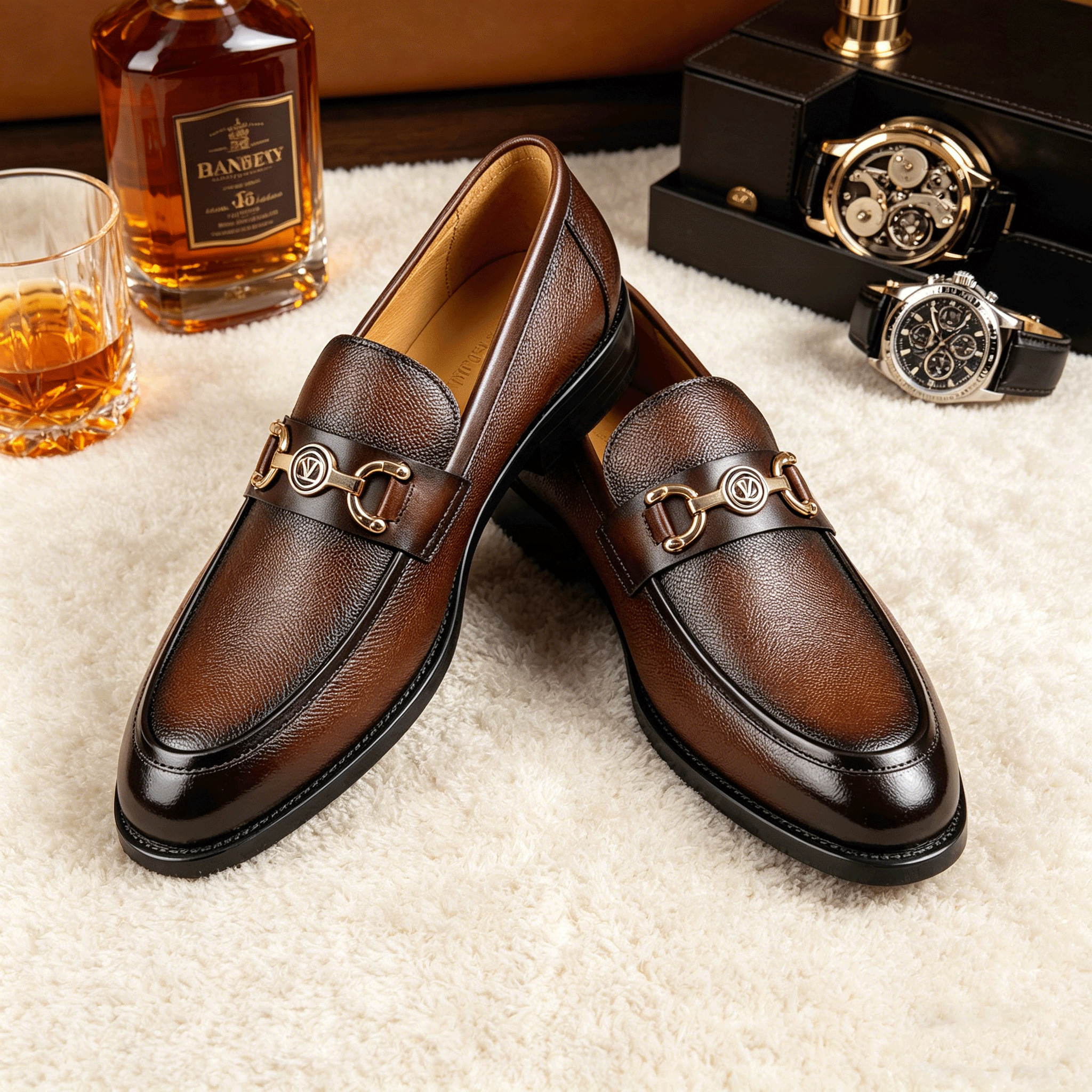expensive brown dress shoes TAFT Noah Shoe, Brown 7.5
