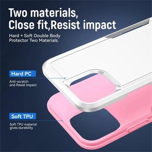 Funda Protectora 2 en 1 para Teléfono Móvil, Resistente a Impactos, de PC y TPU, para iPhone 18 <span class=keywords><strong>Pro</strong></span> <span class=keywords><strong>Max</strong></span>, 17 Air, 16E, 15, 14 Plus, 13, 12, <span class=keywords><strong>11</strong></span>, XR, XS - Product Image 3
