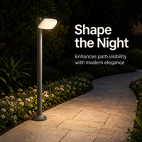 Lampadaire LED modulaire 12W 80cm à tête souple anti-éblouissement, installation facile, pour pelouse publique et communautaire résidentielle