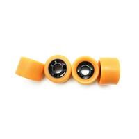 Meilleure qualité 63mm 90% rebond logo personnalisé impression 88A 90A 92A 95A 98A dureté dure bonne équitation PU Quad roues de patin à roulettes