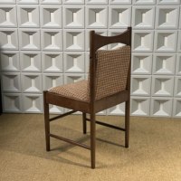 Chaise Trône de style nordique mi-siècle en bois massif, chaise de salle à manger avec revêtement en tissu, fauteuil de restaurant de style français pour usage domestique