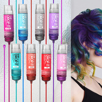 Crème de teinture pour les cheveux de marque privée nouveau design bleu vert ruban noir rose rouge coloration des cheveux crème de couleur de teinture pour les cheveux