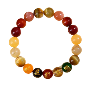 Service OEM/ODM, nouveau style tendance, <span class=keywords><strong>bracelet</strong></span> en cristal de pyrite transparent multicolore de 8 mm et 10 mm pour le mois de <span class=keywords><strong>naissance</strong></span> - Product Image 1