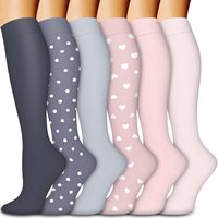 Les chaussettes de compression de ballet Circulation 15-20 MmHg sont le meilleur soutien pour les compagnons d'infirmières de cyclisme de course athlétique