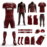 Grosir Pabrik Jersey Sepak Bola Pria Cepat Kering Bahan Spandex/Polyester Dapat Disesuaikan Nomor dan Nama Tim Melalui Transfer Termal Olahraga