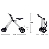 Trottinette électrique pliable pour adultes à 3 roues