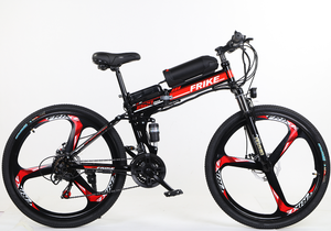 Vélo électrique à batterie lithium sans balais avec cadre en acier à haute teneur en carbone 36V, frein à disque, 21 vitesses, <span class=keywords><strong>VTT</strong></span> électrique en provenance de Chine - Product Image 2