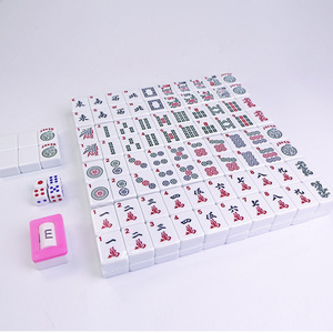 Jeu de <span class=keywords><strong>Mahjong</strong></span> Américain Juif de Luxe en Mélamine 30MM pour 4 Joueurs, Style Occidental avec Sac de Transport et Règle, Coffret Cadeau - Product Image 4