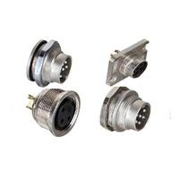 Square Flange AISG Metal Connector M16 Solder Type 8Pin Female Socket AISG Square Connector AISG Flange Socket