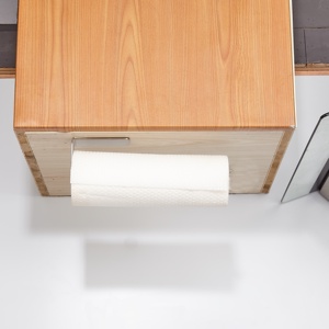 SUS 304 in acciaio inox adesivo bagno cucina spazzolato nichel <span class=keywords><strong>porta</strong></span> <span class=keywords><strong>asciugamani</strong></span> di carta igienica - Product Image 5