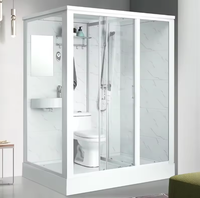 Prima usine nouveau design de salle de bain salle de douche porte en verre cabine salle de douche en verre trempé