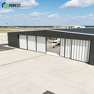 Estructura de Acero Modular Resistente para Hangar de Aviones, Prefabricada, de Gran Capacidad, para Instalaciones de Aviación - Product Image 1