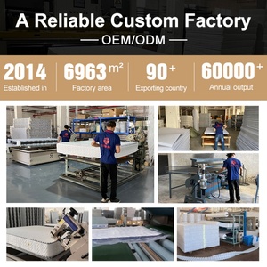 Tốt bán duy nhất giá thấp Chất lượng cao chỉnh hình cuộn hộp Polyester Bộ nhớ bọt Nệm siêu gấp đôi kích thước vải dệt kim - Product Image 3