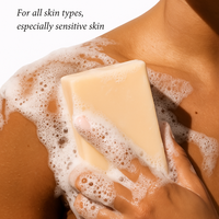 Savon au lait de chèvre à l'acide lactique végétal anti-inflammatoire apaisant pour l'eczéma, sans cruauté, CPNP, nourrit, hydrate et hydrate