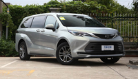 Sienna d'occasion 2021, SUV de luxe japonais fiable, peinture d'origine, cuir foncé, automatique, climatisation, feux LED, conduite à droite, essence