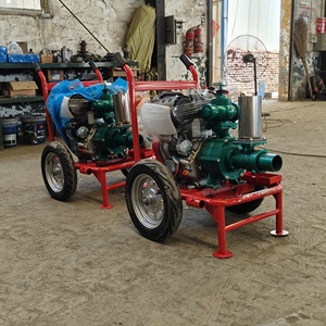 195F 12HP мини портативный с воздушным охлаждением Двойной крыльчаткой ирригационный дизельный насос набор - Product Image 6