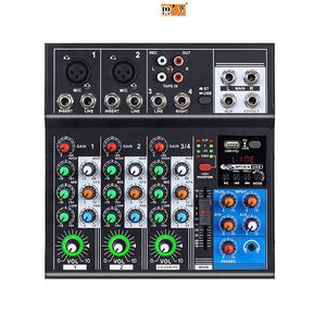 R4 <span class=keywords><strong>2</strong></span> canales 48V Fuente de alimentación fantasma Estudio <span class=keywords><strong>en</strong></span> <span class=keywords><strong>vivo</strong></span> Mezclador de audio estéreo Mezcla de sonido DJ Consola USB - Product Image 1