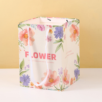 Sacs cadeaux floraux personnalisés, nouveaux, premium, rectangulaires, pour exposition florale, vente en gros