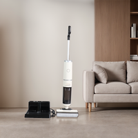 Alat Pel Lantai JIUCHANG dengan Baterai 4000mAh, Vacuum Mop Basah Kering dengan Daya Hisap 51-80AW untuk Pembersihan Lantai Rumah Tangga dan Merek OEM