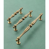 Poignées et Boutons de Meuble en Laiton Antique, Tirants de Tiroir Traditionnels Multi-Tailles, Ensemble de Leviers Allongés pour Armoire et Placard