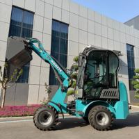EV-08 0,8-Tonnen Batteriebetriebener Elektrischer Mini-Radlader 4WD Knickgelenkter Typ für Landwirtschaft Bau Garten Hof Materialtransport