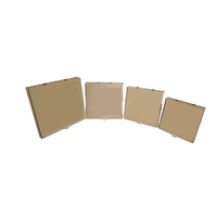 Kunden spezifisches Design Lebensmittel verpackung Pizzas ch achtel zum Mitnehmen Lebensmittel verpackung Faltbare Kraft papier boxen Einweg-Pizza karton zum Mitnehmen
