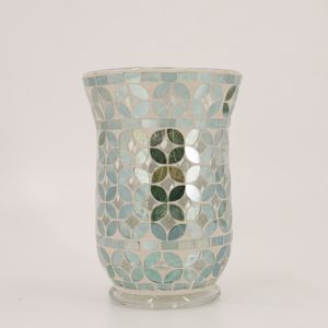 יוקרתי משובח גימור זכוכית ארובה נר בעל פסיפס זכוכית דקורטיבית עיצוב לבית קישוט מנורת זכוכית אלגנטית - Product Image 2