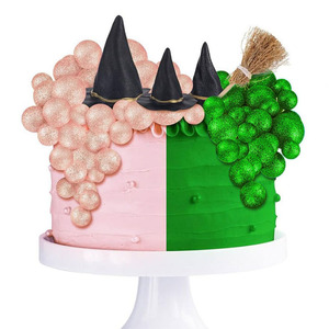 Ychon, superventas, suministro <span class=keywords><strong>de</strong></span> fiesta <span class=keywords><strong>de</strong></span> cumpleaños con temática <span class=keywords><strong>de</strong></span> bruja, bola rosa brillante y verde, sombrero <span class=keywords><strong>de</strong></span> mago, suministro <span class=keywords><strong>de</strong></span> pastel para fiesta <span class=keywords><strong>de</strong></span> cumpleaños - Product Image 5