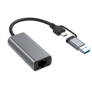 Adaptateur réseau D2043 en aluminium, type C 3.1 + USB 3.0, câble USB-C vers <span class=keywords><strong>Ethernet</strong></span> Gigabit - Product Image 4
