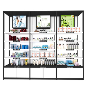 Estante de Exhibición para Tienda de Belleza Cosmética Metálica, Estante de Salón de Maquillaje, Armario de Exhibición para Boutique, Buen Precio - Product Image 4