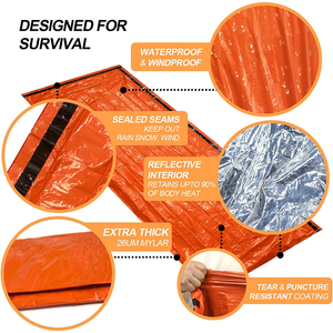 Saco de Dormir Térmico Tipo Sobre Popular y Equipo de Supervivencia para Campismo, Senderismo, Aventura y Emergencias - Product Image 3