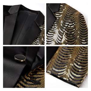 เสื้อเบลเซอร์ลายเสือดาวสำหรับผู้ชาย แบรนด์ Lars <span class=keywords><strong>Amadeus</strong></span> ปกแบบนูน น้ำหนักเบา สไตล์สปอร์ต - Product Image 4